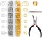 1200 Pcs Jump Rings for Jewelry Making Supplies, Necklace Repair Kit with Open/Close Tools, Pliers, Tweezers, Lobster Clasps, Jewelry Jump Rings